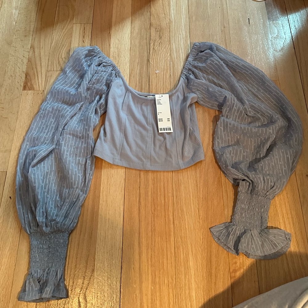 Urban Outfitters Sky Blue Blouse - NEW WITH TAGS